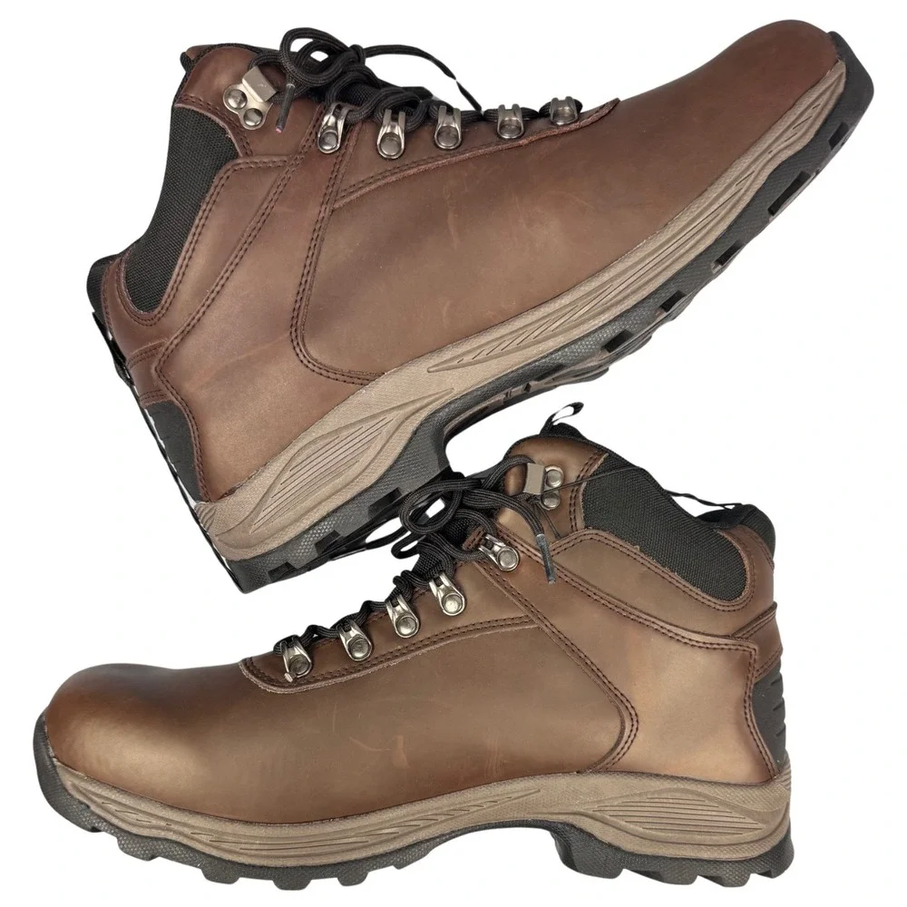 Khombu Ravine Hiking Boots‎ Mens 12 Brown Leather Waterproof Thinsulate Outdoor